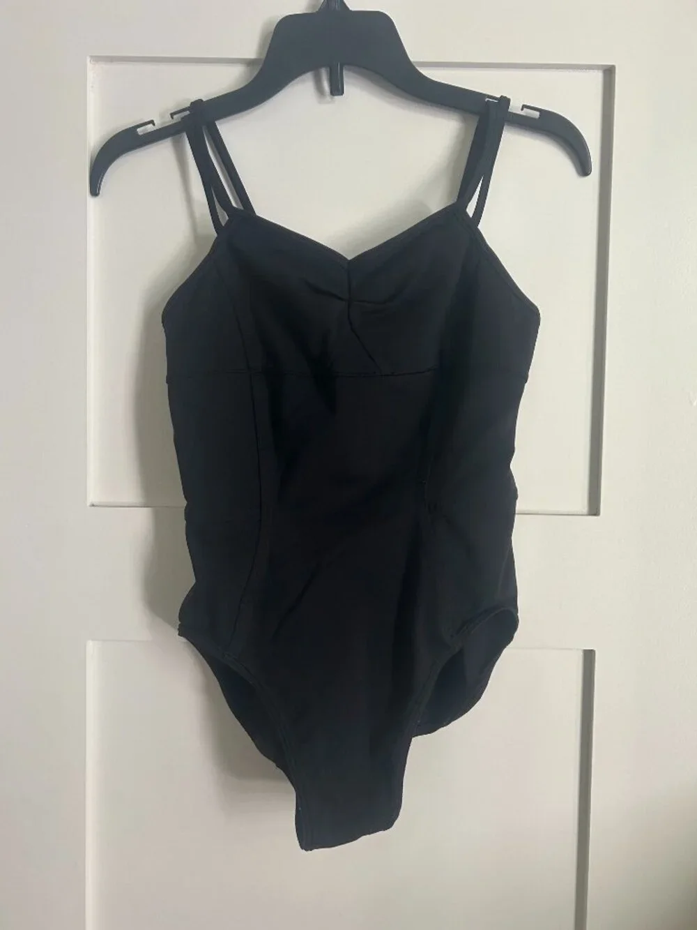 Ivivva/Lululemon black leotard with strappy back - size 12